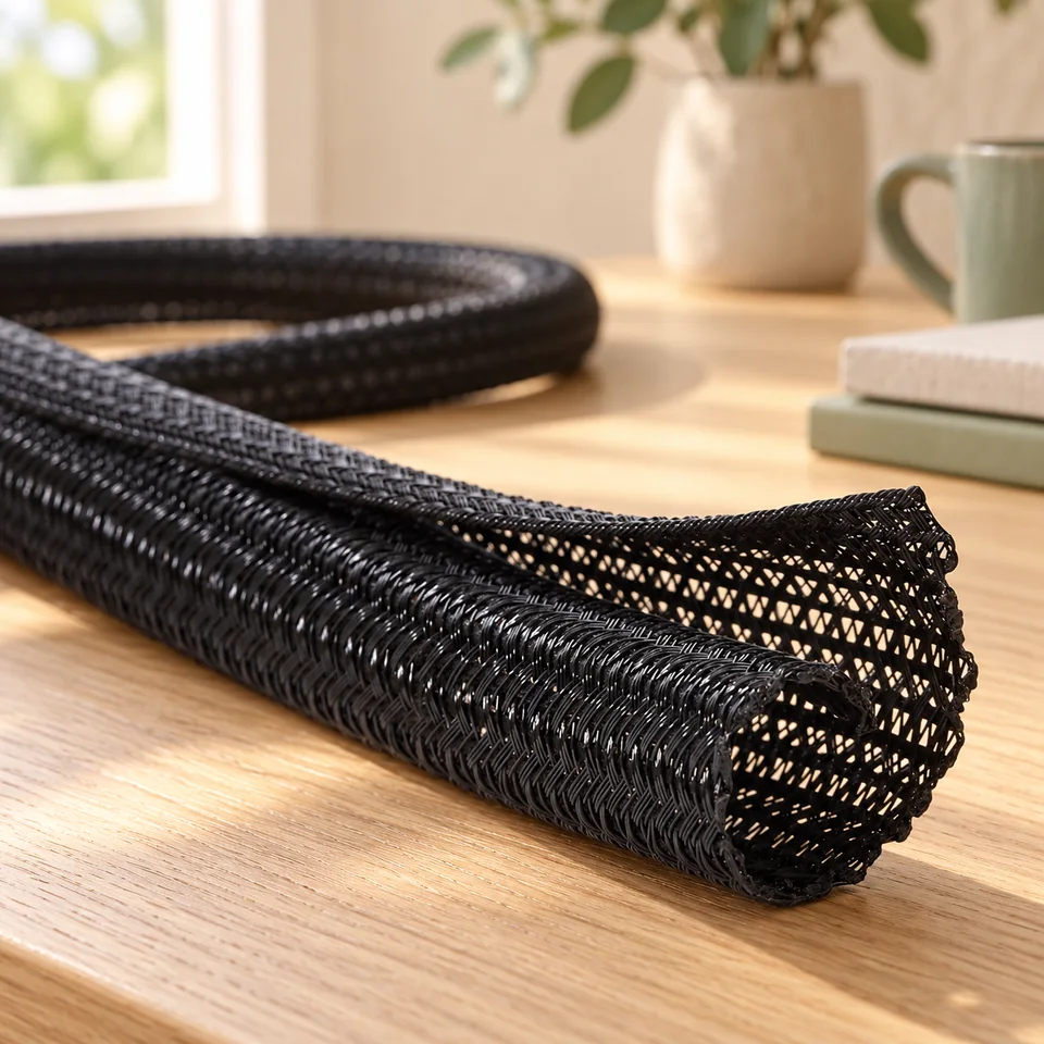 Mise en situation : Alex Tech — gaine fendue noire de 3,1 m.